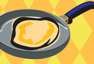 Gif animé Chandeleur crêpe poêle